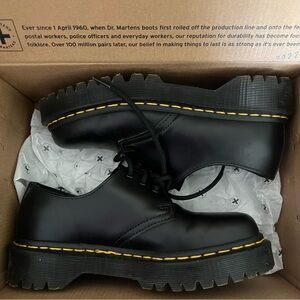 DR. MARTENS 1461 Bex Platform Patent Leather Oxford Shoes